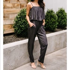 Kori black jumpsuit NWT